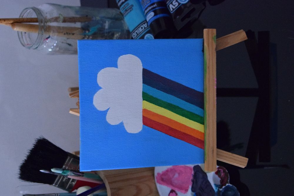 Telas pintadas a mão