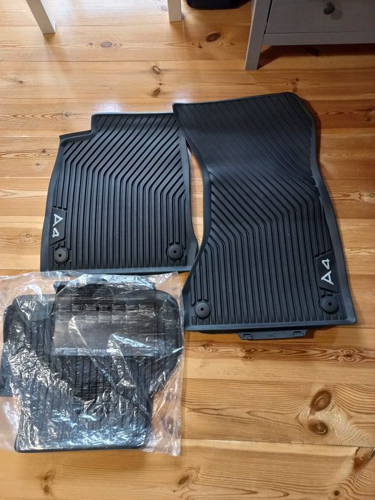 Dywaniki gumowe oryginalne NOWE Audi A4 b9 przód tył