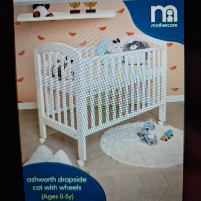 Nowe białe lozeczko 60x120 z materacem niemowlęce dziecięce łóżko