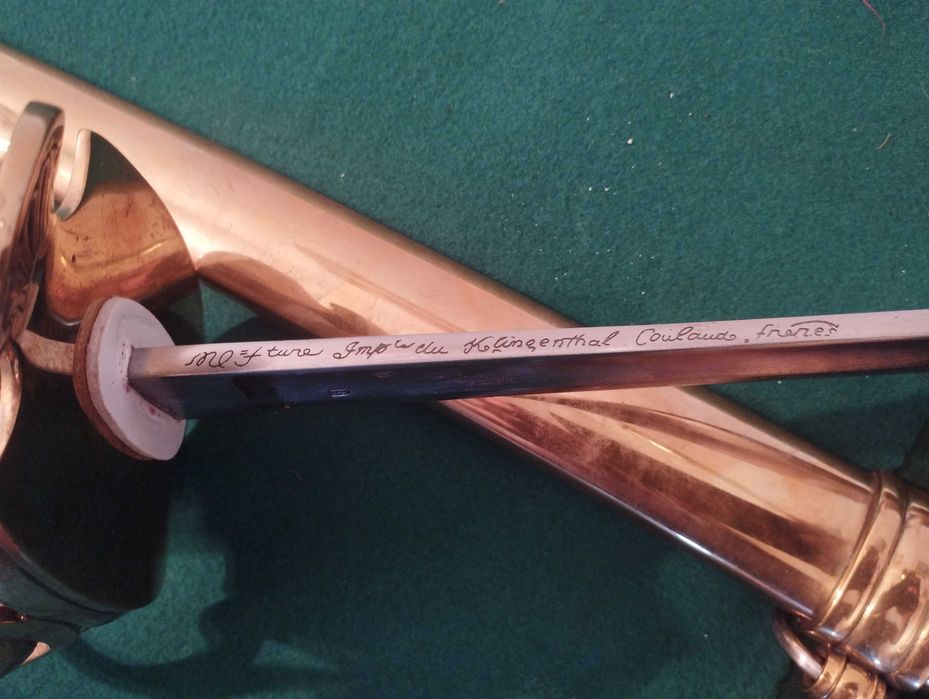 Sabre de granadeiros a cavalo da guarda imperial.