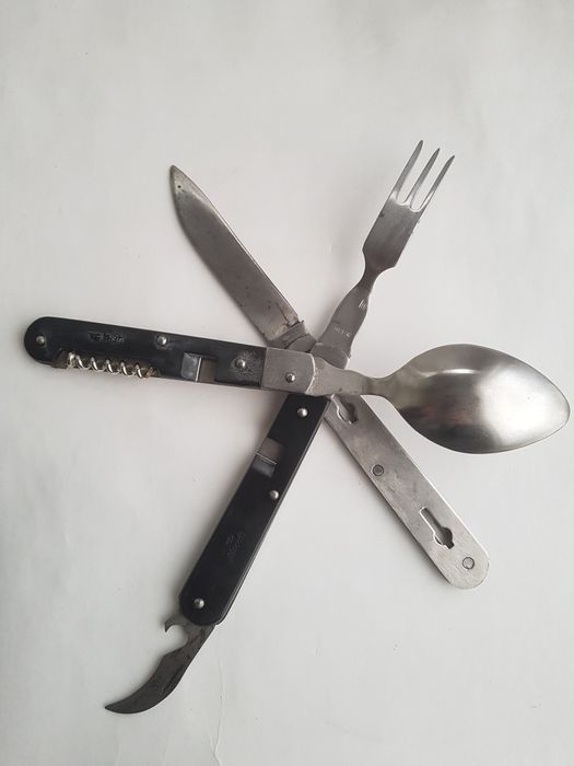 Туристический нож, нож ложка вилка.