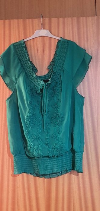 Camisa de senhora sem mangas verde