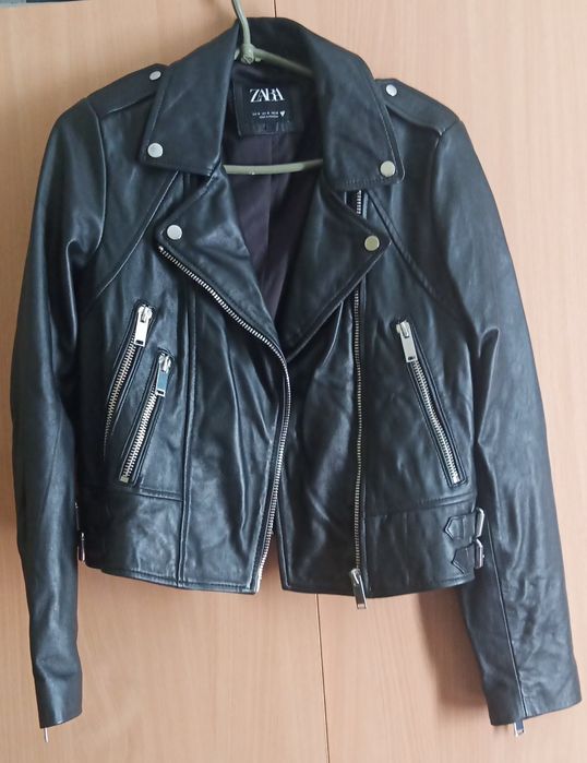 Куртка косуха ZARA натуральная кожа
