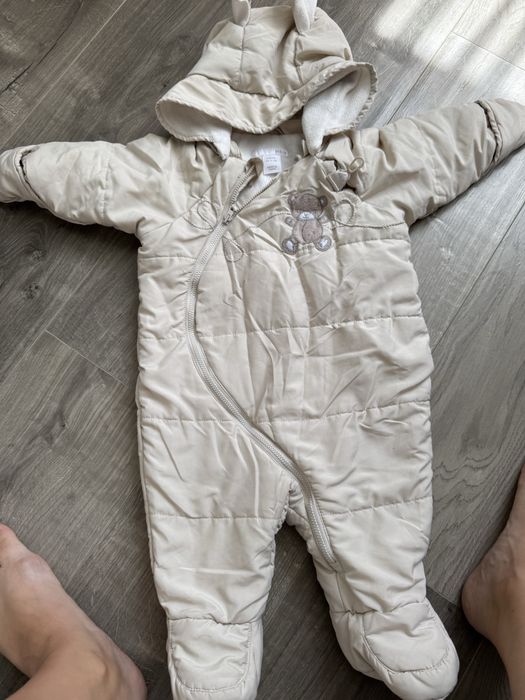 Демикомбез,3-6мес,комбінезон,комбинезон,куртка,человечек,осень,шапка,