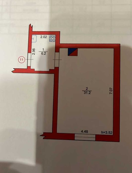 Продаж 1 кімнатної квартири у центрі м Стрия