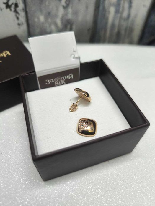 Золотые серьги сережки