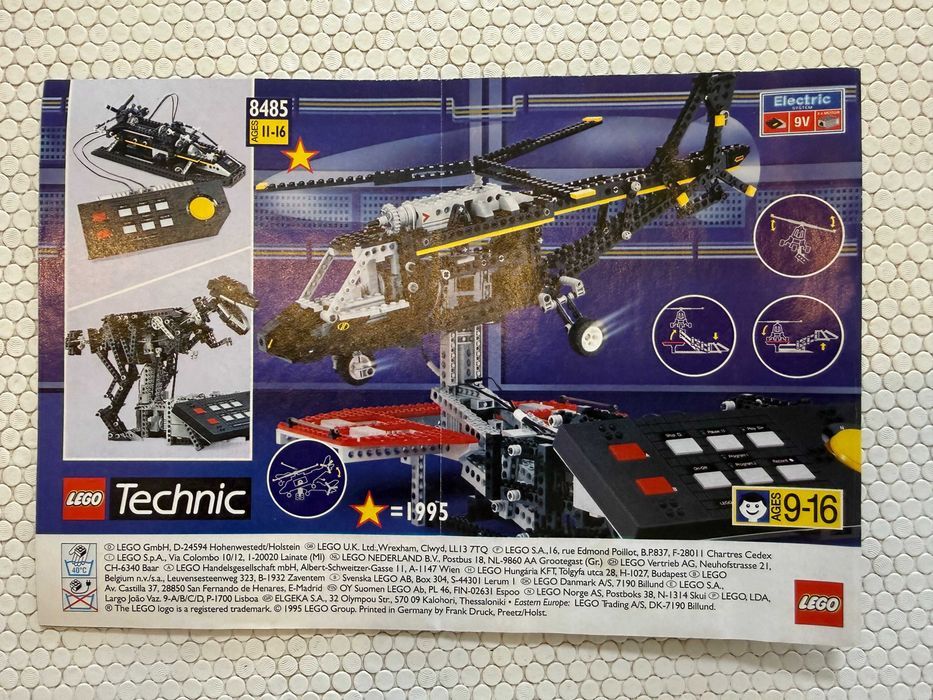 Lote de 5 catálogos LEGO antigos 1985 1991 e 1995
