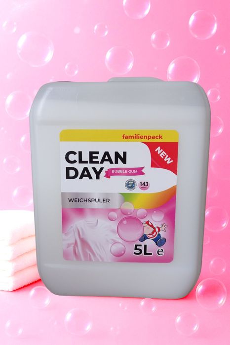 Ополіскувач для білизни 5л, гель для прання, засіб для миття посуду 5л