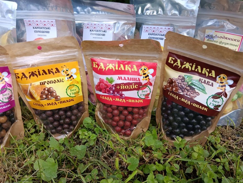Натуральні цукерки,карпатські солодощі,льодяники,конфети,від кашлю