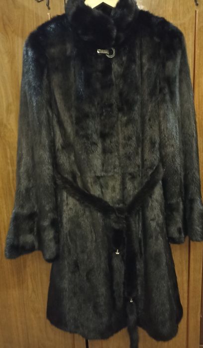 Шуба норковая черная
