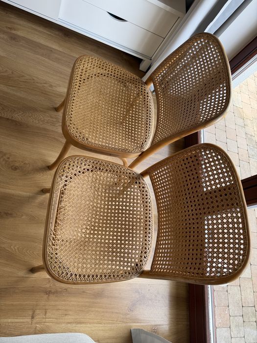 Krzeslo rattan dwie sztuki