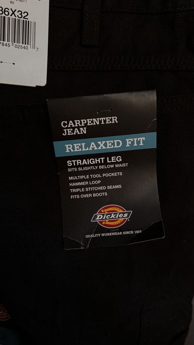 Dickies Mens Work Jeans 36/32 Оригінал
