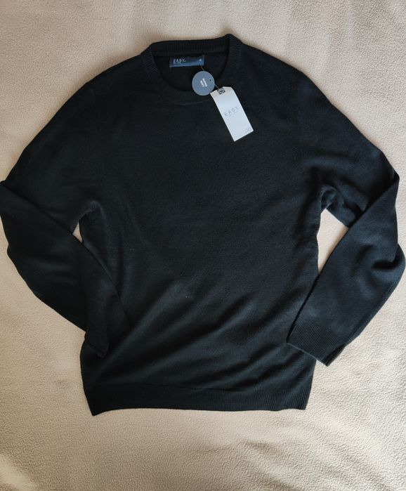 Easy czarny klasyczny sweter r.M super soft