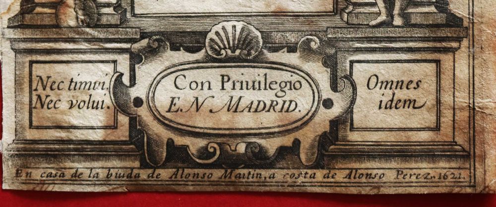 La Filomena de Lope de Vega y Carpio, Madrid 1621 gravura a água-forte