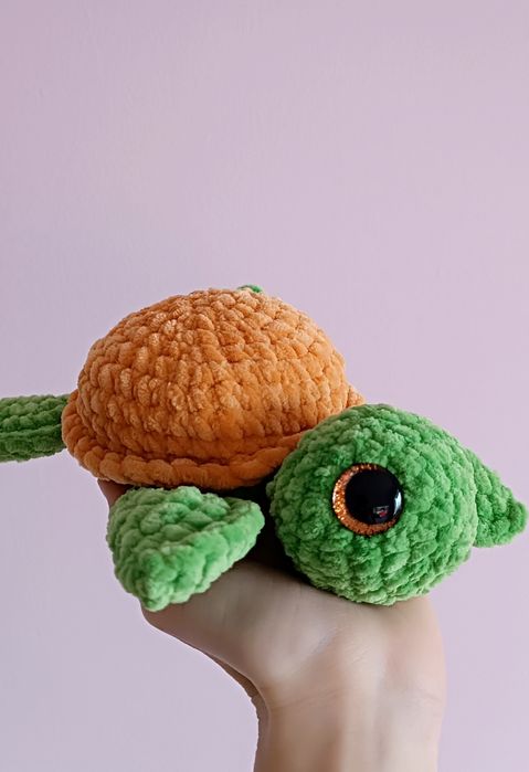 Maskotka żółwik na szydełku