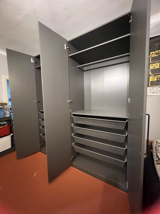 2× IKEA PAX 236×100×58 cm | Grafit | KOMPLEMENT | Stan bdb