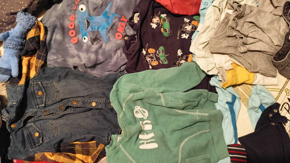 Paka ubrań dla chłopczyka 86-92, kombinezon zimowy 80