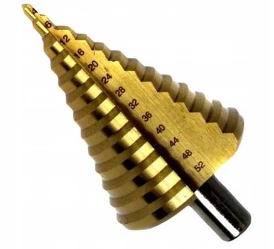 Wiertło stopniowe stożkowe HSS do metalu 4-52mm