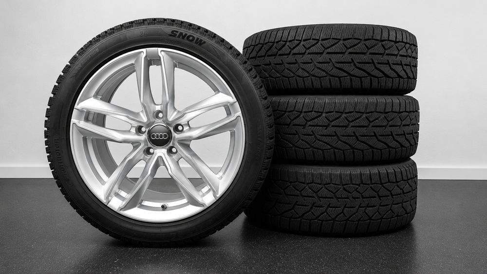Felgi Audi 17” 5x112 ET46 + opony Kormoran zimowe 225/45 R17