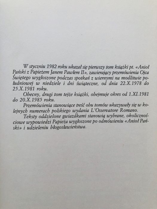 Anioł Pański z Papieżem Janem Pawłem II - tom II