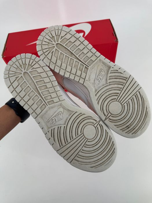 Nike dunk sneakersy niskie na lato damskie białe pomarańczowe 40,5