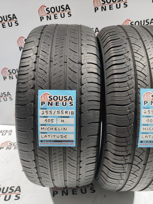 2 pneus semi novos 255-55R18 105H Michelin - Oferta dos Portes
