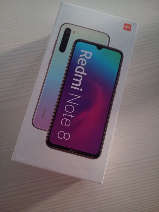 Xiaomi Redmi Note 8 4/64GB Neptune Blue | Cały zestaw, Słuchawki, Etui