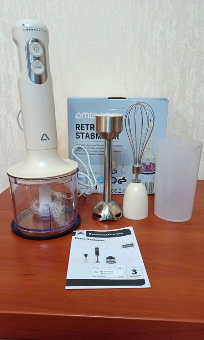 Новий занурювальний блендер Ambiano Retro-Stabmixer 600W(з Німеччини)