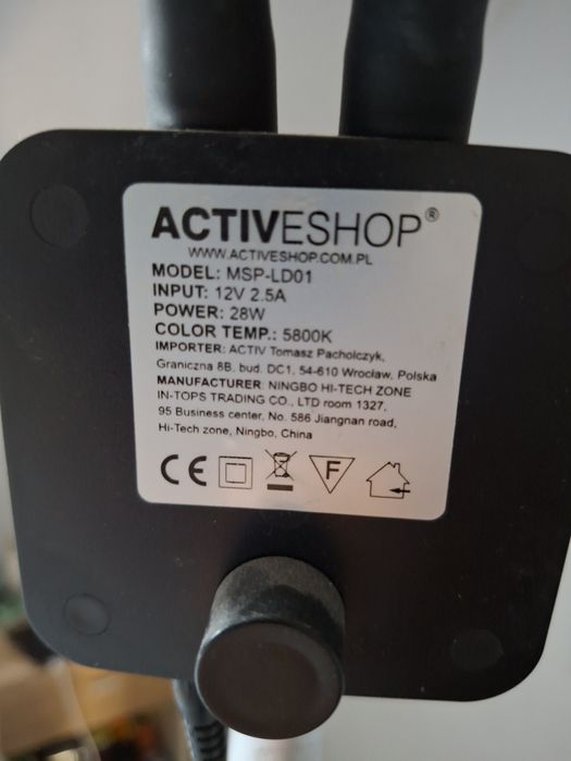 Lampa led do rzęs i makijażu Polluks typ msp-ld01