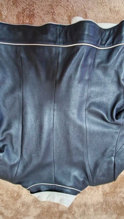 Куртка жіноча Bilano Leather натуральна шкіра XL, чорний+беж.