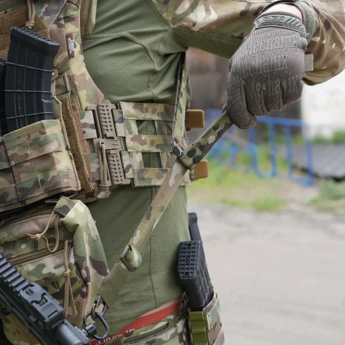 Одноточковий/двоточковий ремінь для зброї з додатковим кріпленням