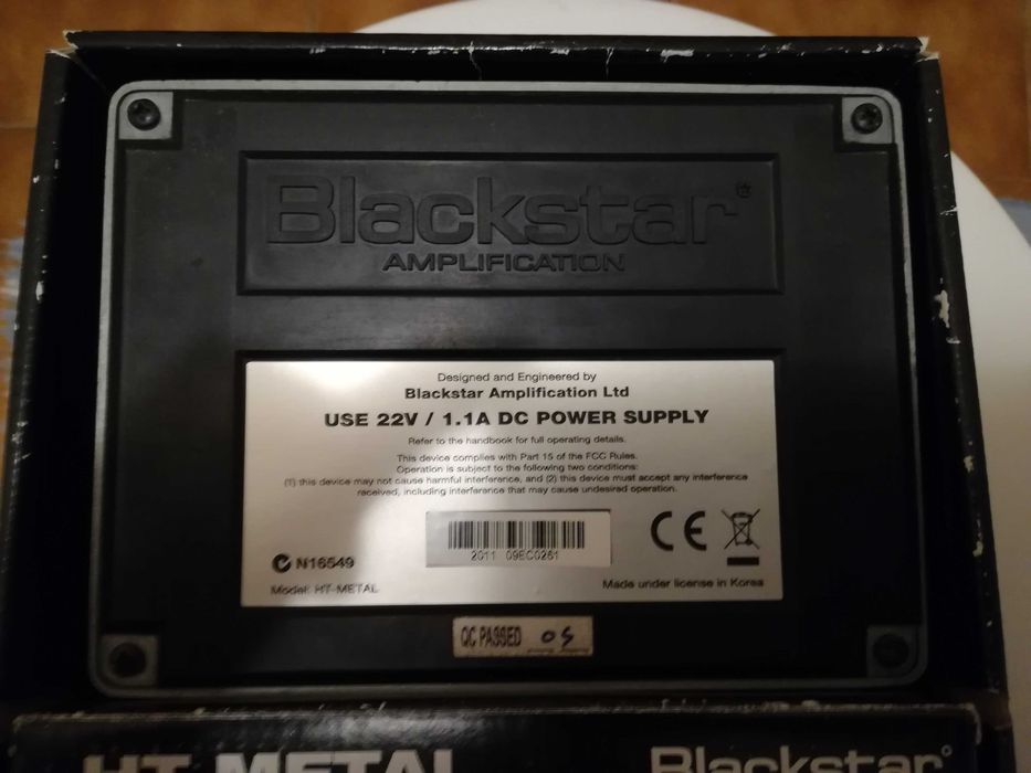 Pedal Blackstar HT Metal - Overdrive e Distortion