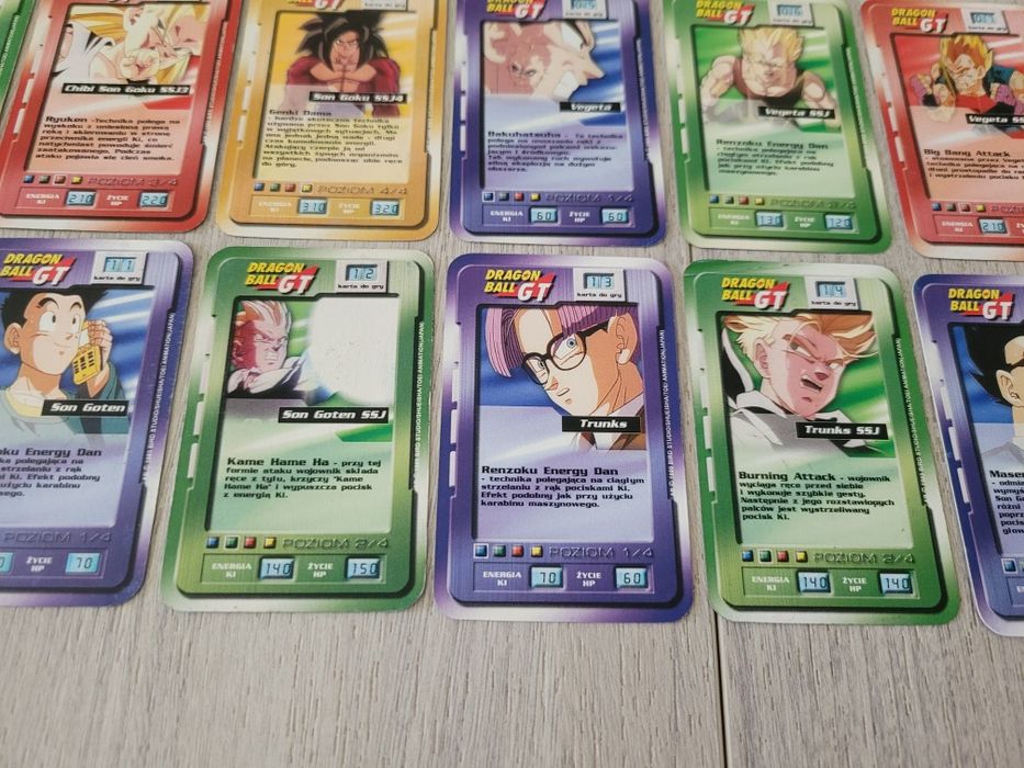 Karty Dragon Ball Chio - 16/16 GT do gry