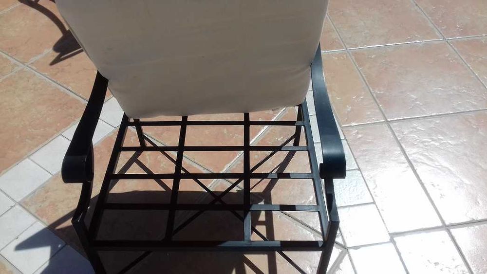Meble ogrodowe tarasowe, stal, kute.