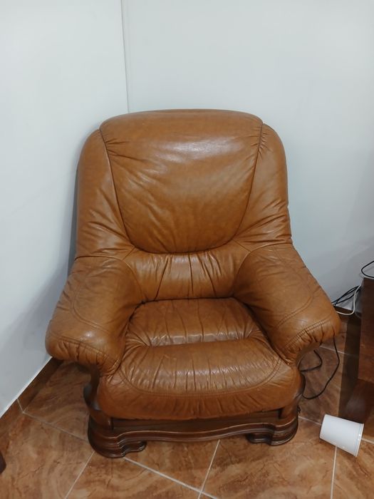 Sofas em couro..