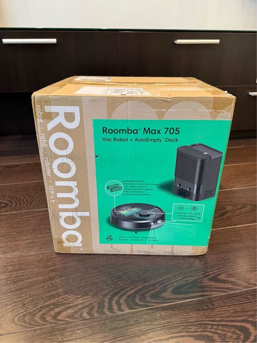Робот-пилосос iRobot Roomba Max 705 Vac + AutoEmpty  Black,пилісос,полосос,робот,робот пилісос