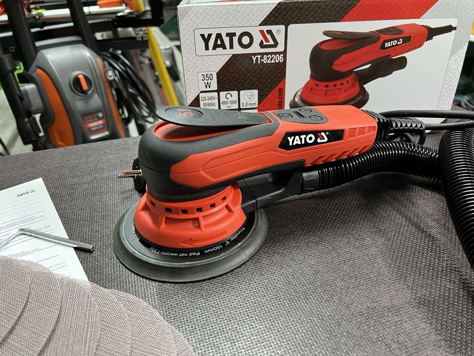 Шлифмашина эксцентриковая YATO Бесщеточная Гарантия Экц. 5 мм