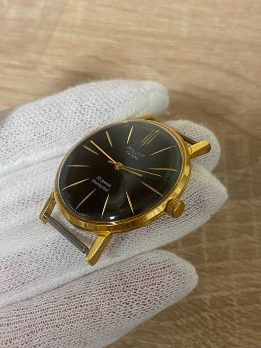Męski zegarek Poljot z czarą tarczą z lat 1980ch