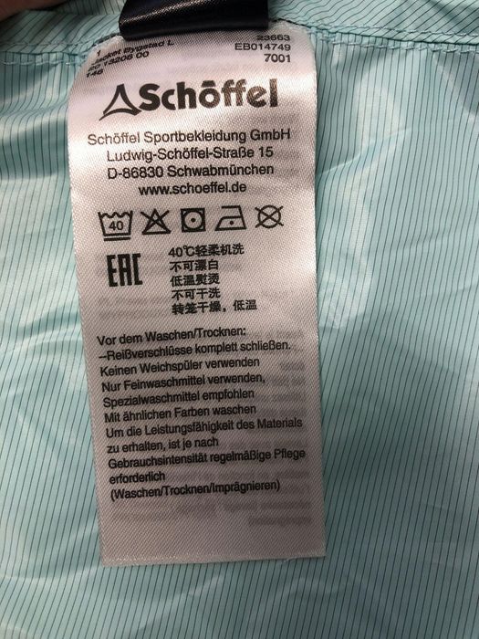 Damska kurtka Schöffel Bygstad L wodoodporna na wędrówki 40 Clearwater
