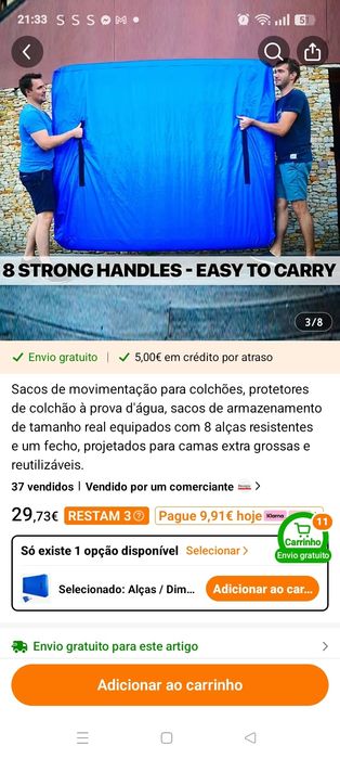 Capa para colchão casal
