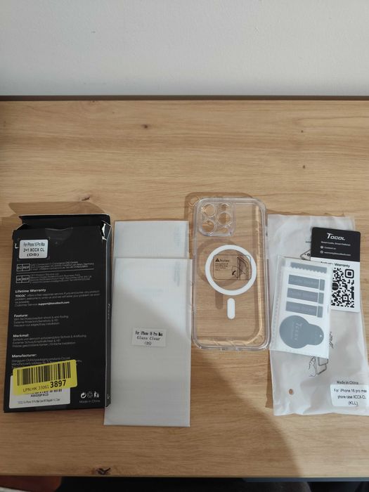 Capa para iPhone 16 pro Max mais 2 películas de vidro