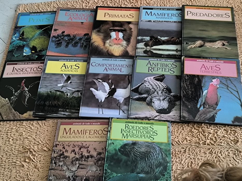 Coleção de livros de animais