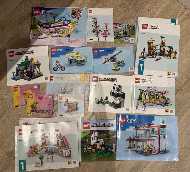 Велика колекція оригінального LEGO (Friends, Minecraft, City)