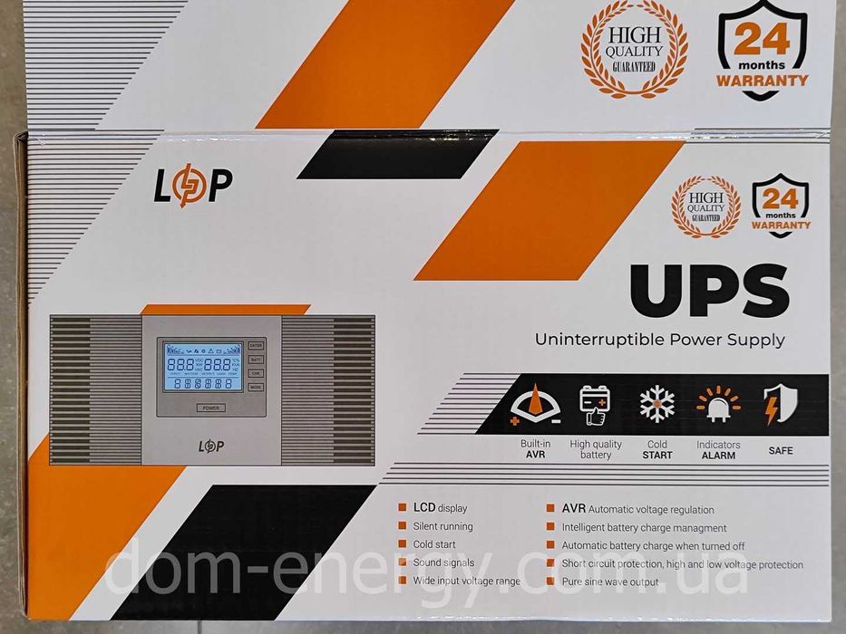 ИБП бесперебойник ДБЖ LPM-PSW-1500VA Источник бесперебойного питания