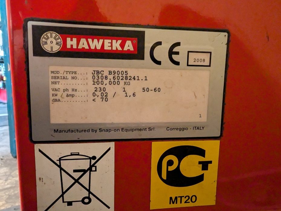 Wyważarka HAWEKA JBC B9005
