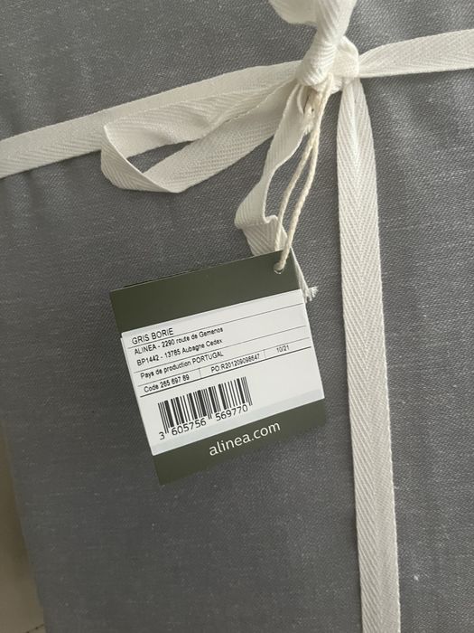 Toalha de mesa 170x300 cm alinea algodao e linho