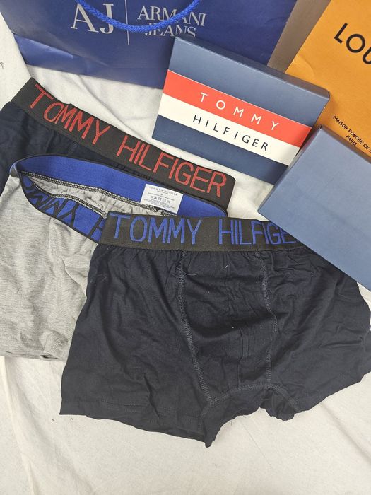 Męska bielizna 3pak Tommy kolory bokserki premium M-XXL