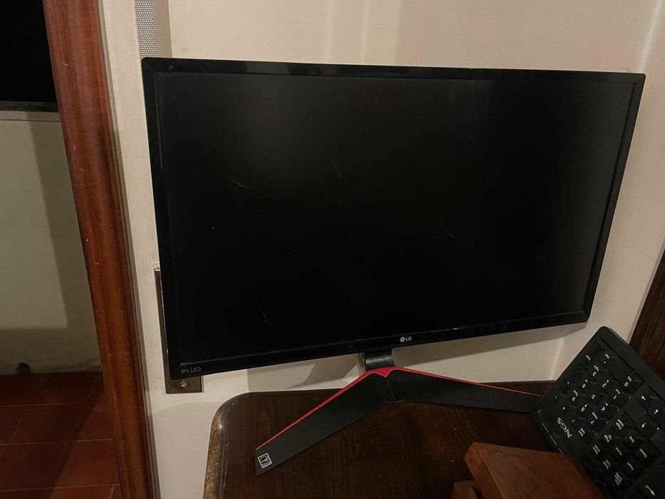 monitor preto LG