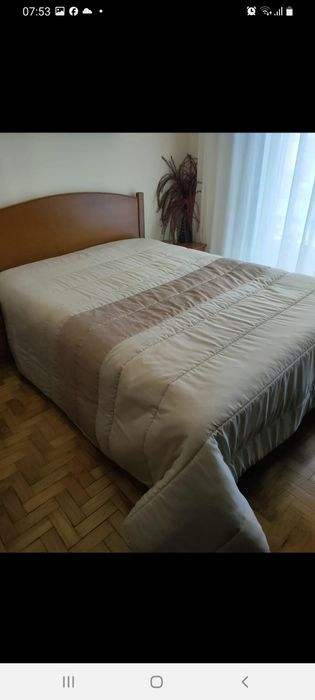 Edredon tecido cama casal