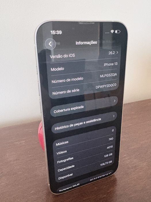 iPhone 13 – 128GB – Luz das Estrelas – Bateria 100%